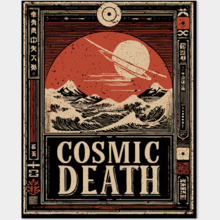 Cosmic Death Space Ukiyo-e Print Posters and Art