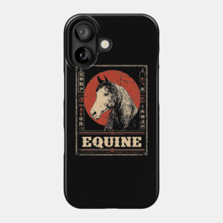 Equine Beauty in Sumi-e Style Phone Case