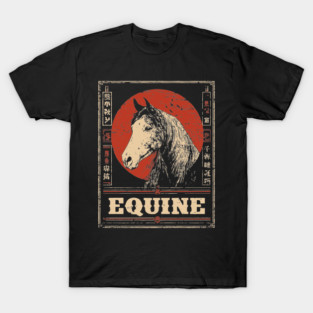 Equine Beauty in Sumi-e Style T-Shirt