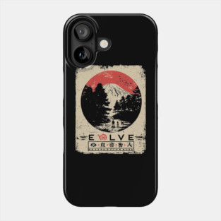 Evolve Nature Cycle Japanese Poster Phone Case