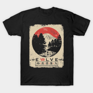 Evolve Nature Cycle Japanese Poster T-Shirt