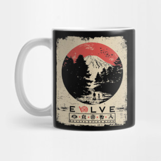 Evolve Nature Cycle Japanese Poster Mug