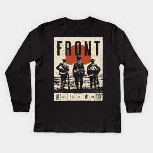 Soldiers on the Front Line Poster Kids Long Sleeve T-Shirt