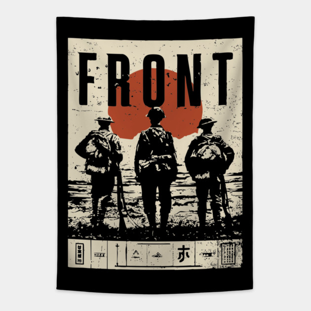 Soldiers on the Front Line Poster Tapestry by TuncGK