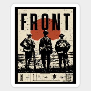 Soldiers on the Front Line Poster Sticker