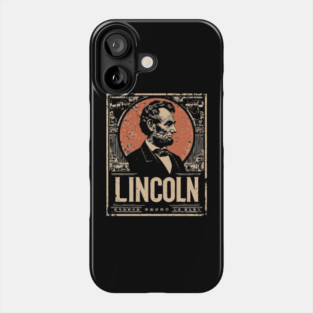 Abraham Lincoln Japanese Poster Print Phone Case