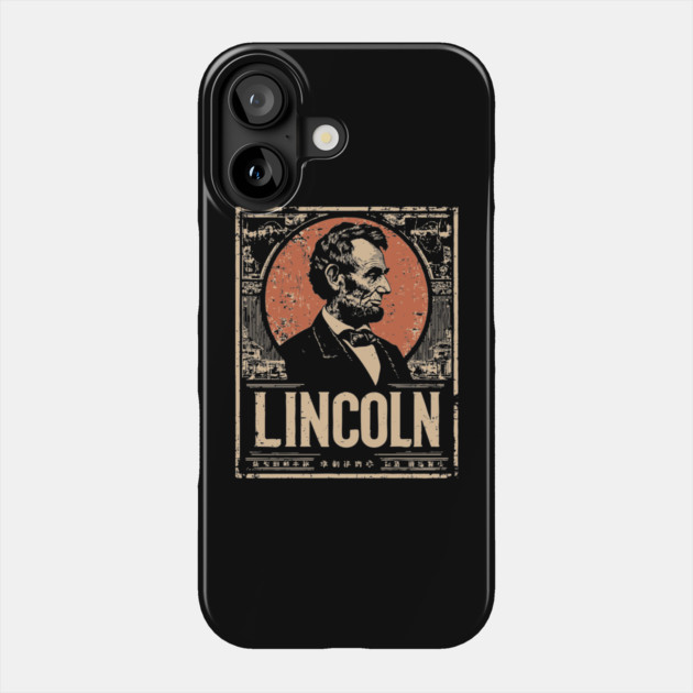Abraham Lincoln Japanese Poster Print Phone Case by TuncGK