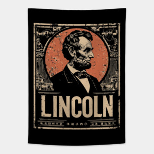 Abraham Lincoln Japanese Poster Print Tapestry