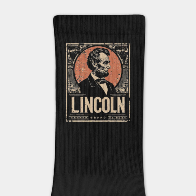 Abraham Lincoln Japanese Poster Print by TuncGK