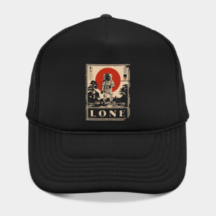 Lone Astronaut Red Sun Poster Hat