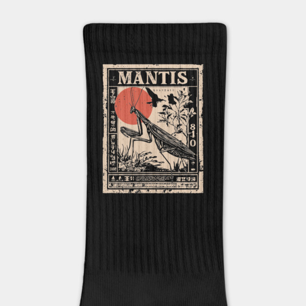 Praying Mantis Monochrome Nature Poster by TuncGK