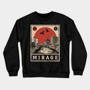 Urban Mirage Japanese Brutalist Poster Crewneck Sweatshirt