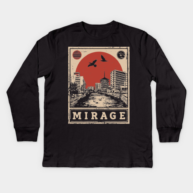 Urban Mirage Japanese Brutalist Poster Kids Long Sleeve T-Shirt by TuncGK