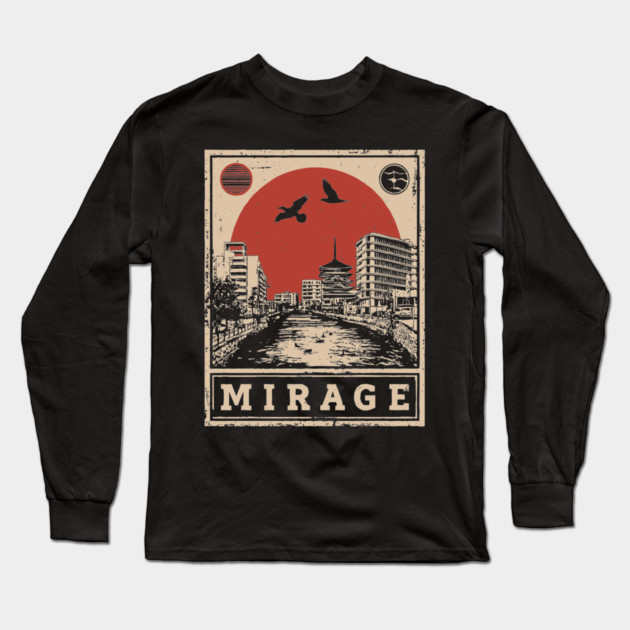 Urban Mirage Japanese Brutalist Poster Long Sleeve T-Shirt by TuncGK