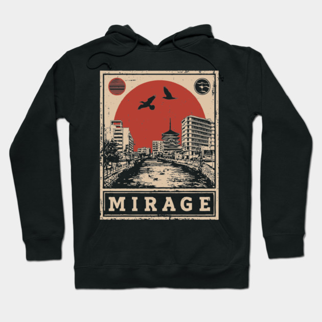 Urban Mirage Japanese Brutalist Poster Hoodie by TuncGK