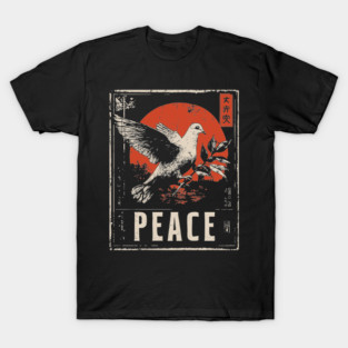 Peace Dove Rising Sun Poster T-Shirt