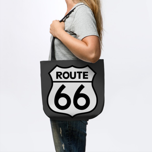 Route 66 Black on White by Wiley