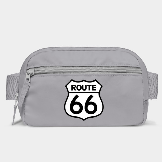 Route 66 Black on White by Wiley