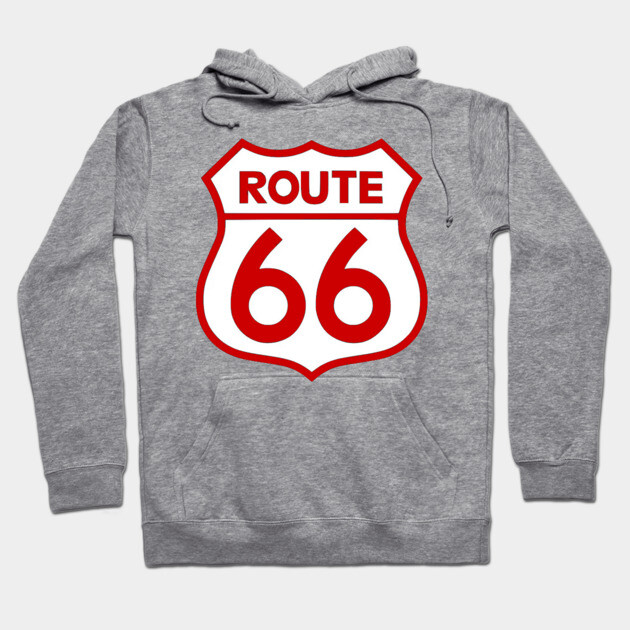 Route 66 Red Hoodie by Wiley
