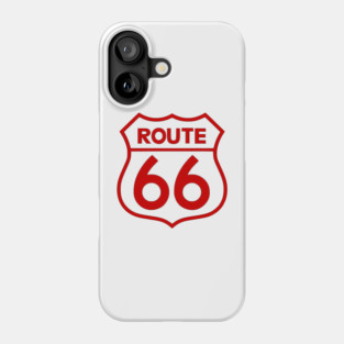 Route 66 Red Phone Case