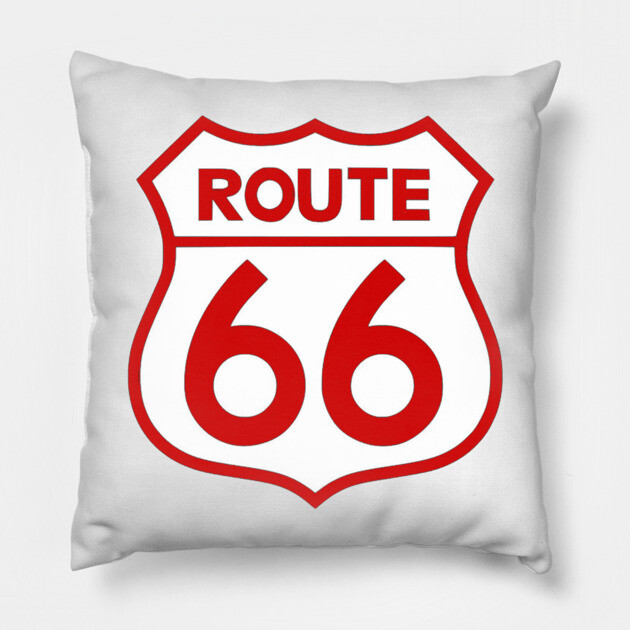 Route 66 Red Pillow by Wiley