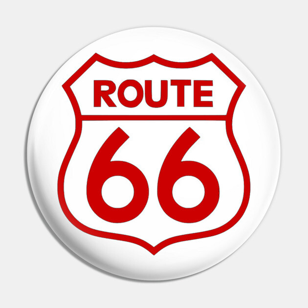 Route 66 Red Pin by Wiley