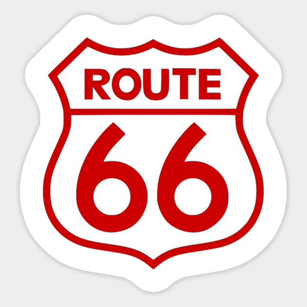 Route 66 Red Magnet by Wiley