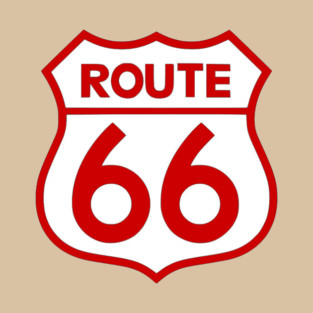 Route 66 Red T-Shirt