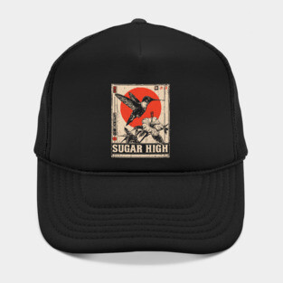 Sugar High Bird and Flower Art Print Hat