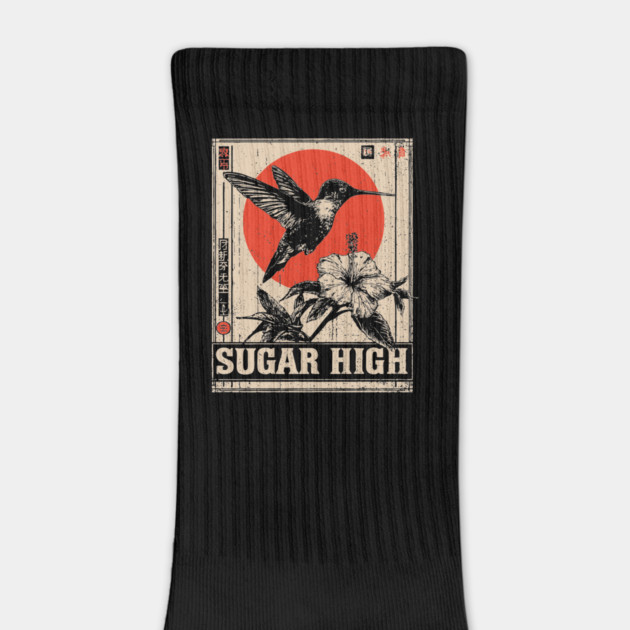 Sugar High Bird and Flower Art Print by TuncGK