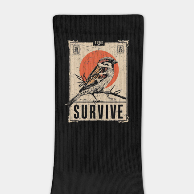 Survival Bird Brutalist Poster by TuncGK