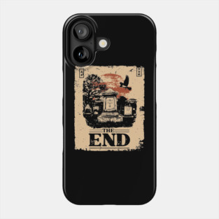 The End Retro Apocalypse Poster Phone Case