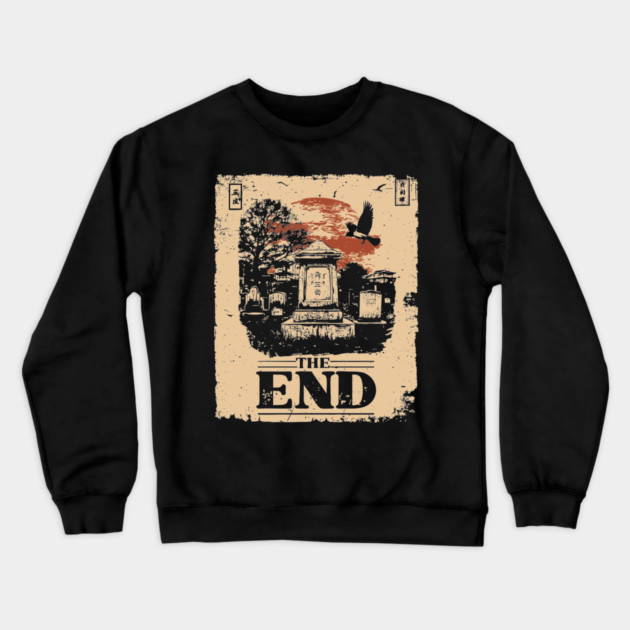 The End Retro Apocalypse Poster Crewneck Sweatshirt by TuncGK