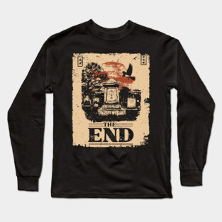 The End Retro Apocalypse Poster Long Sleeve T-Shirt