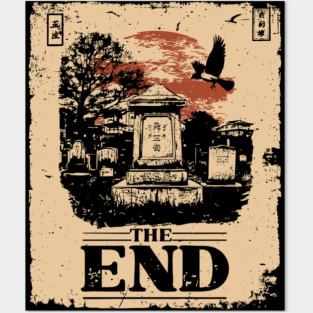 The End Retro Apocalypse Poster Posters and Art