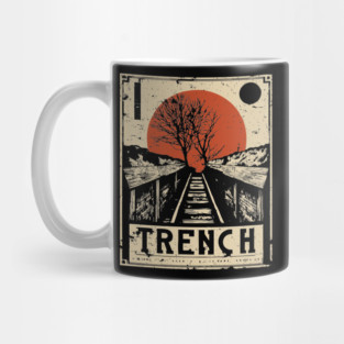 Trench Railway Brutalist Art Print Mug