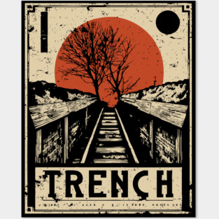 Trench Railway Brutalist Art Print Posters and Art
