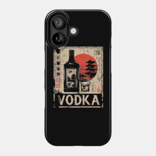 Vodka Glass Japanese Bar Poster Phone Case