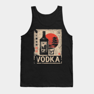 Vodka Glass Japanese Bar Poster Tank Top