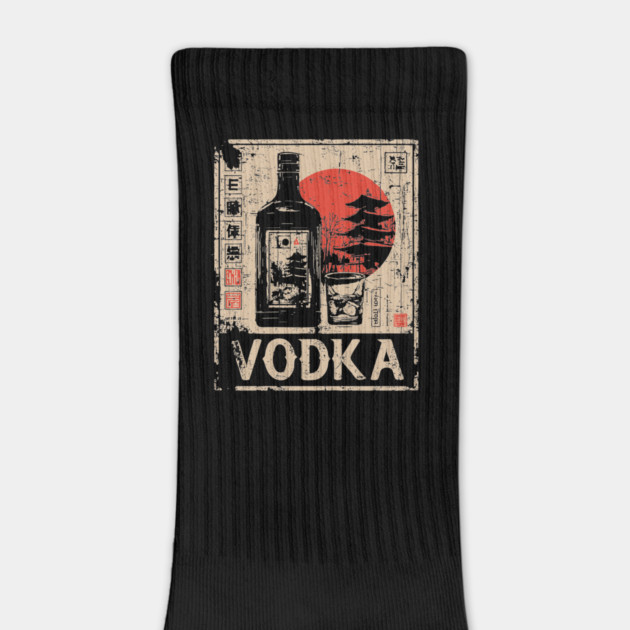 Vodka Glass Japanese Bar Poster by TuncGK