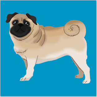 Pug Posters and Art