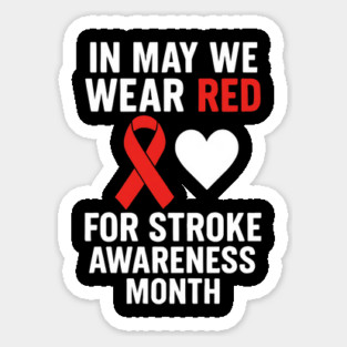 In-May-We-Wear-Red-For-Stroke-Awareness-Month-Heart Magnet