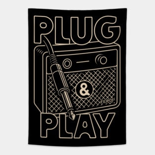 Plug & Play. Amp Lineart Tapestry