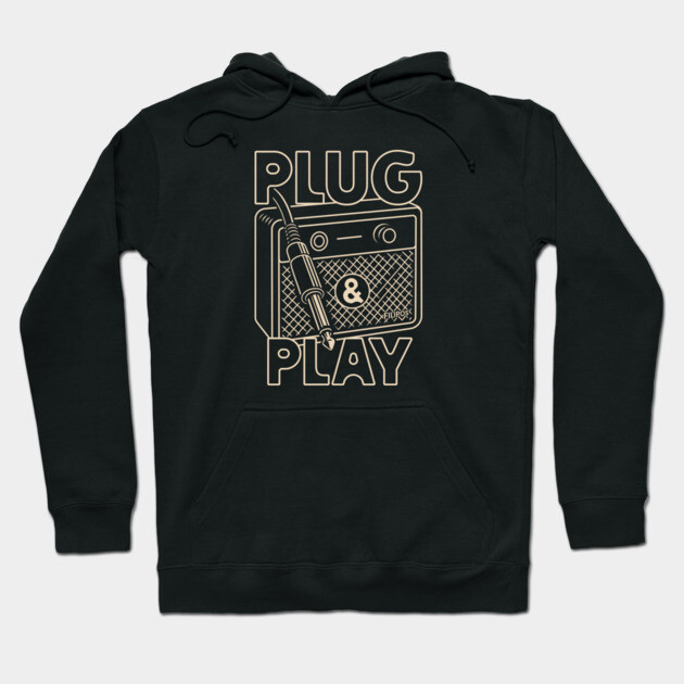 Plug & Play. Amp Lineart Hoodie by filiposwear