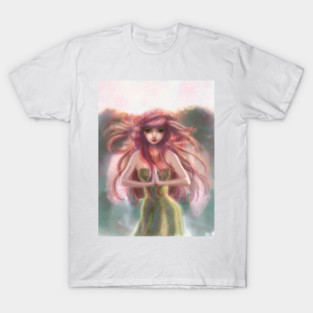 Pink Haired Fairy Woman T-Shirt