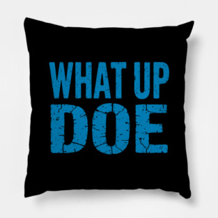 What Up Doe | Vintage Detroit Michigan Pillow