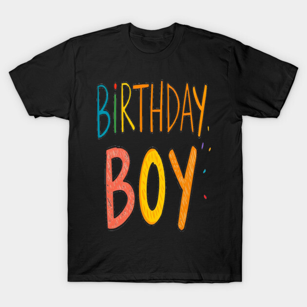 Birthday Boy Tee - Officially One Year Older (Maybe Wiser?) Colorful Birthday Boy Celebration T-Shirt by OUTFITPAW