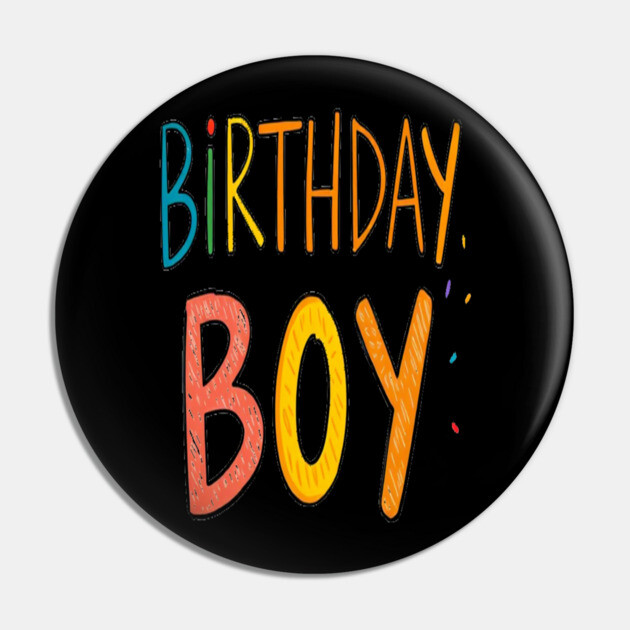 Birthday Boy Tee - Officially One Year Older (Maybe Wiser?) Colorful Birthday Boy Celebration Pin by OUTFITPAW