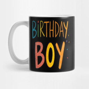 Birthday Boy Tee - Officially One Year Older (Maybe Wiser?) Colorful Birthday Boy Celebration Mug