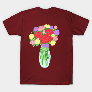 Hidden Mickey Bouquet of Flowers T-Shirt